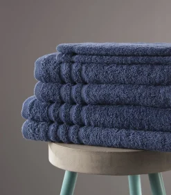 Handdoek 70 x 140 Blauw - 6 stuks