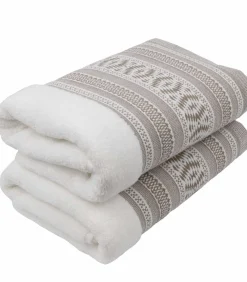 Handdoek in katoenen badstof