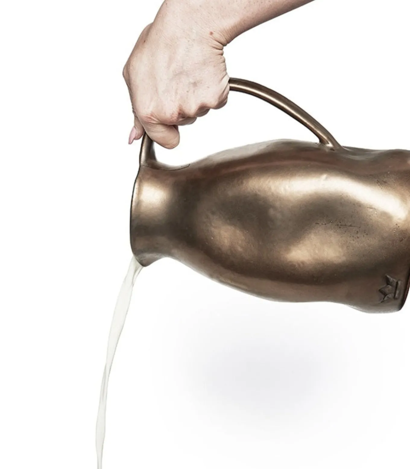 Handgemaakt - Aardewerk - Karaf - Platinum