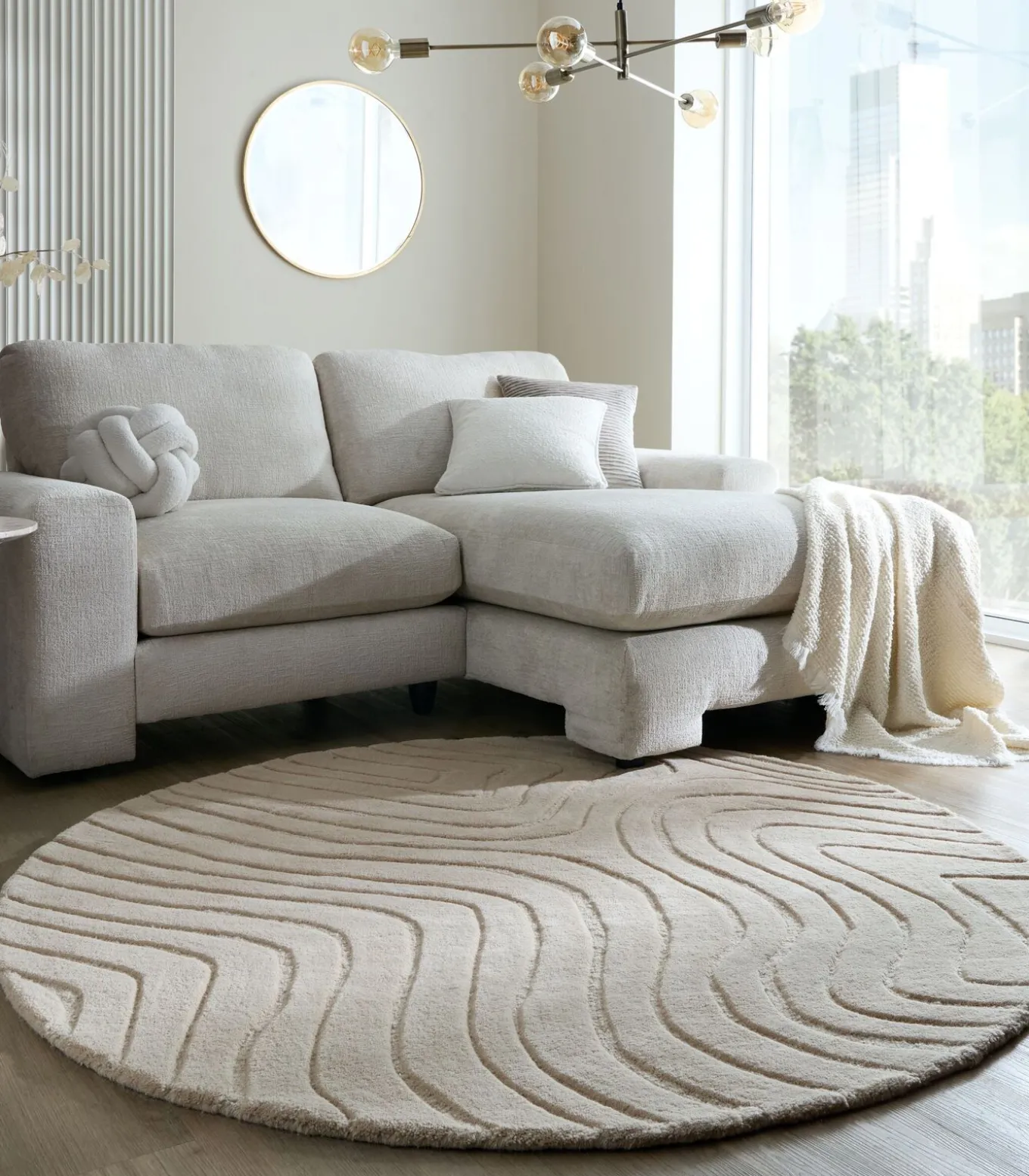 Handgetuft puur wollen tapijt ALLAY