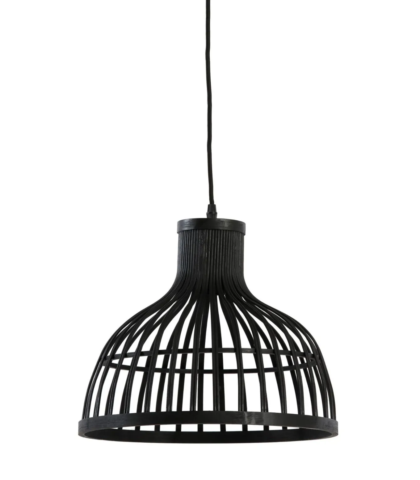 Hanglamp Aliza - Bamboe/Zwart - Ø35cm