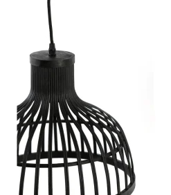 Hanglamp Aliza - Bamboe/Zwart - Ø35cm