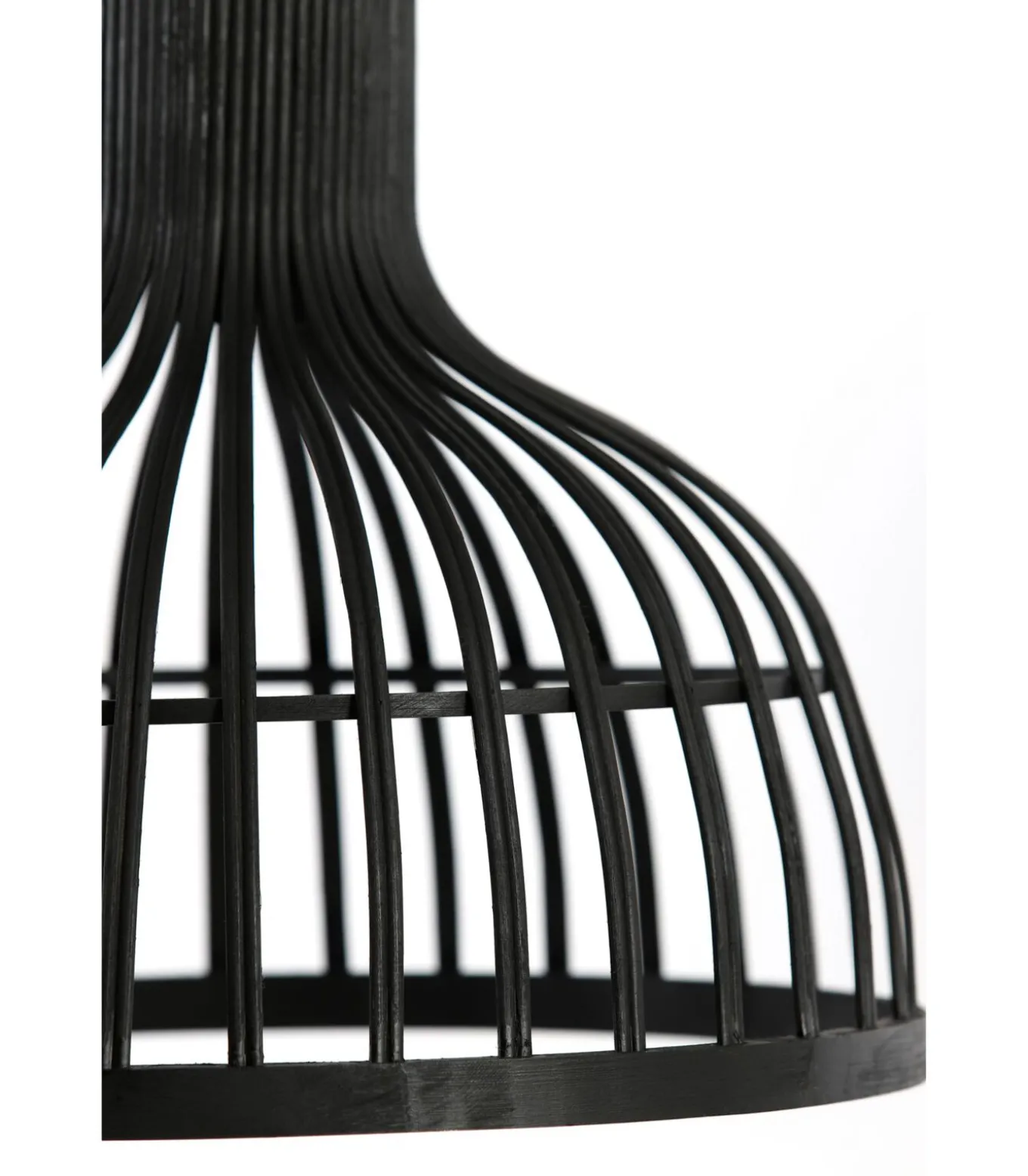 Hanglamp Aliza - Bamboe/Zwart - Ø35cm