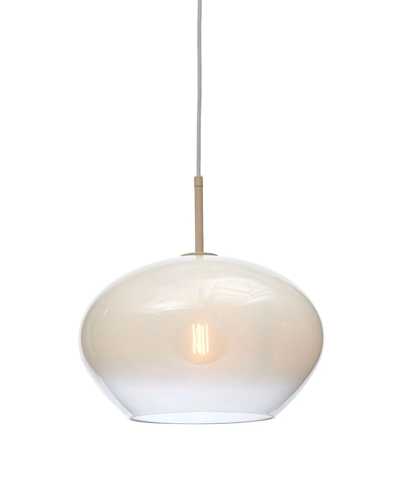 Hanglamp Bologna - Wit - 35x35x23cm
