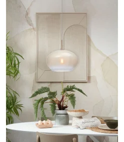 Hanglamp Bologna - Wit - 35x35x23cm