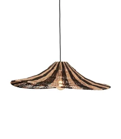 Hanglamp Cuzco - Zwart/Naturel - 65x65x20cm