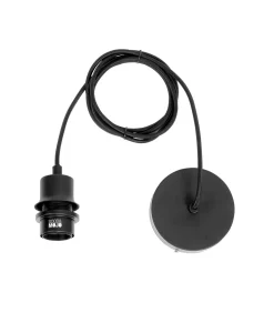 Hanglamp Cuzco - Zwart/Naturel - 65x65x20cm