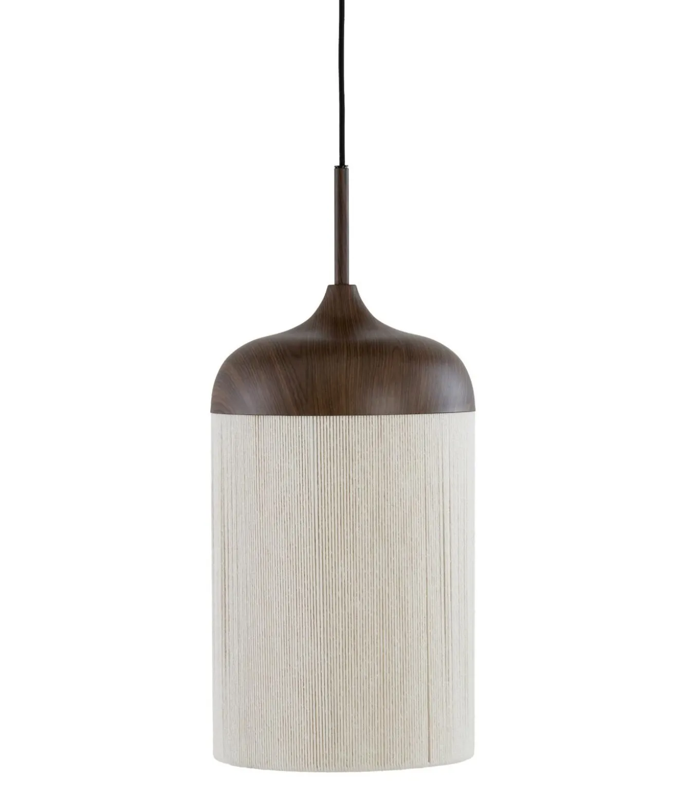 Hanglamp Dania - Bruin/Crème - Ø27.5x52cm