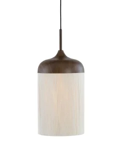 Hanglamp Dania - Bruin/Crème - Ø27.5x52cm