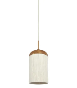 Hanglamp Dania - Naturel/Crème - Ø27.5x52cm
