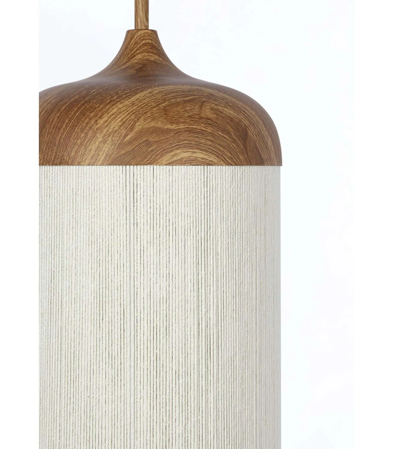 Hanglamp Dania - Naturel/Crème - Ø27.5x52cm