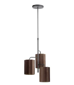 Hanglamp Edisa - Bruin - Ø48cm