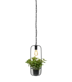 Hanglamp Florence - Zwart - 19x19x52cm