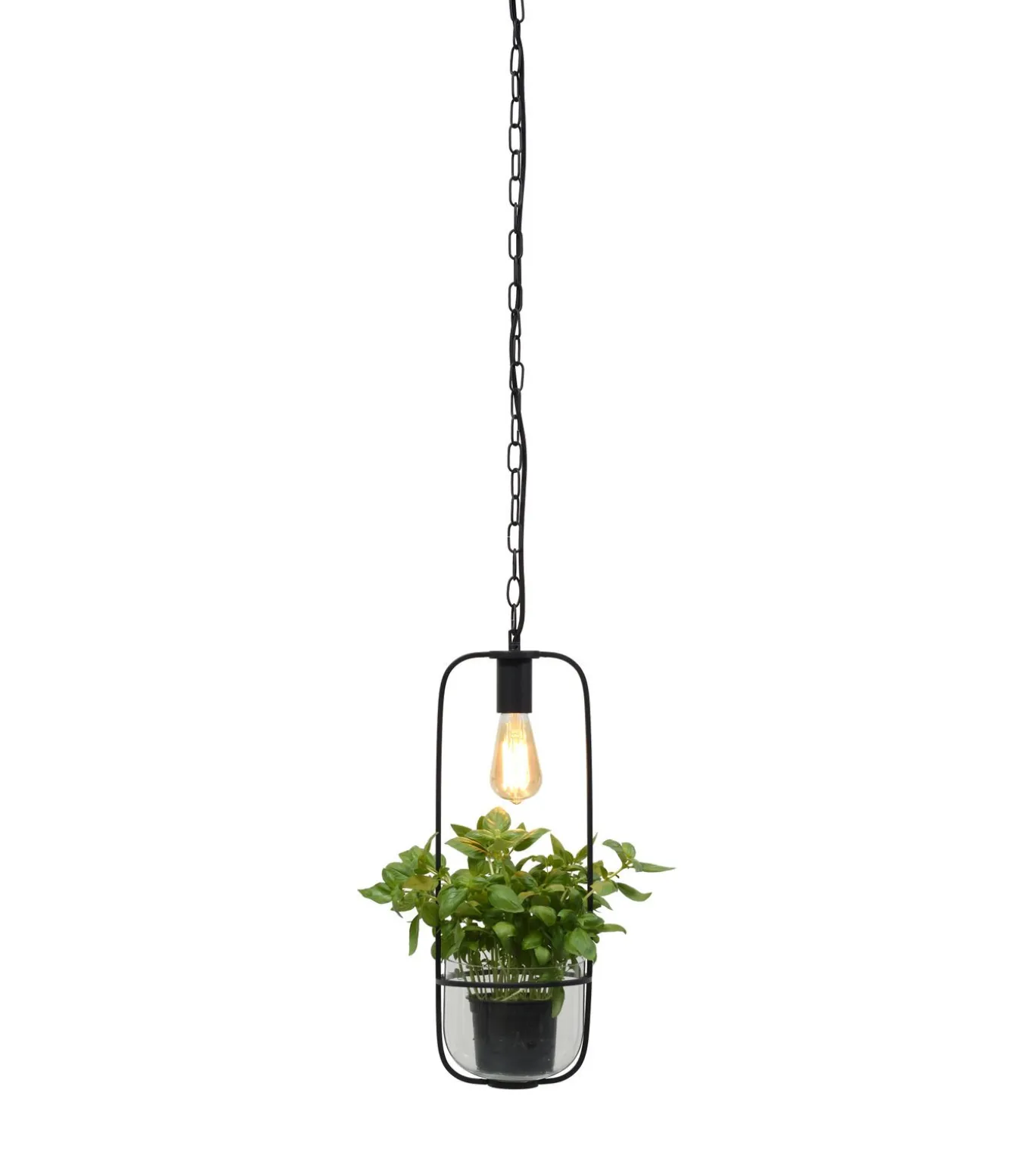 Hanglamp Florence - Zwart - 19x19x52cm