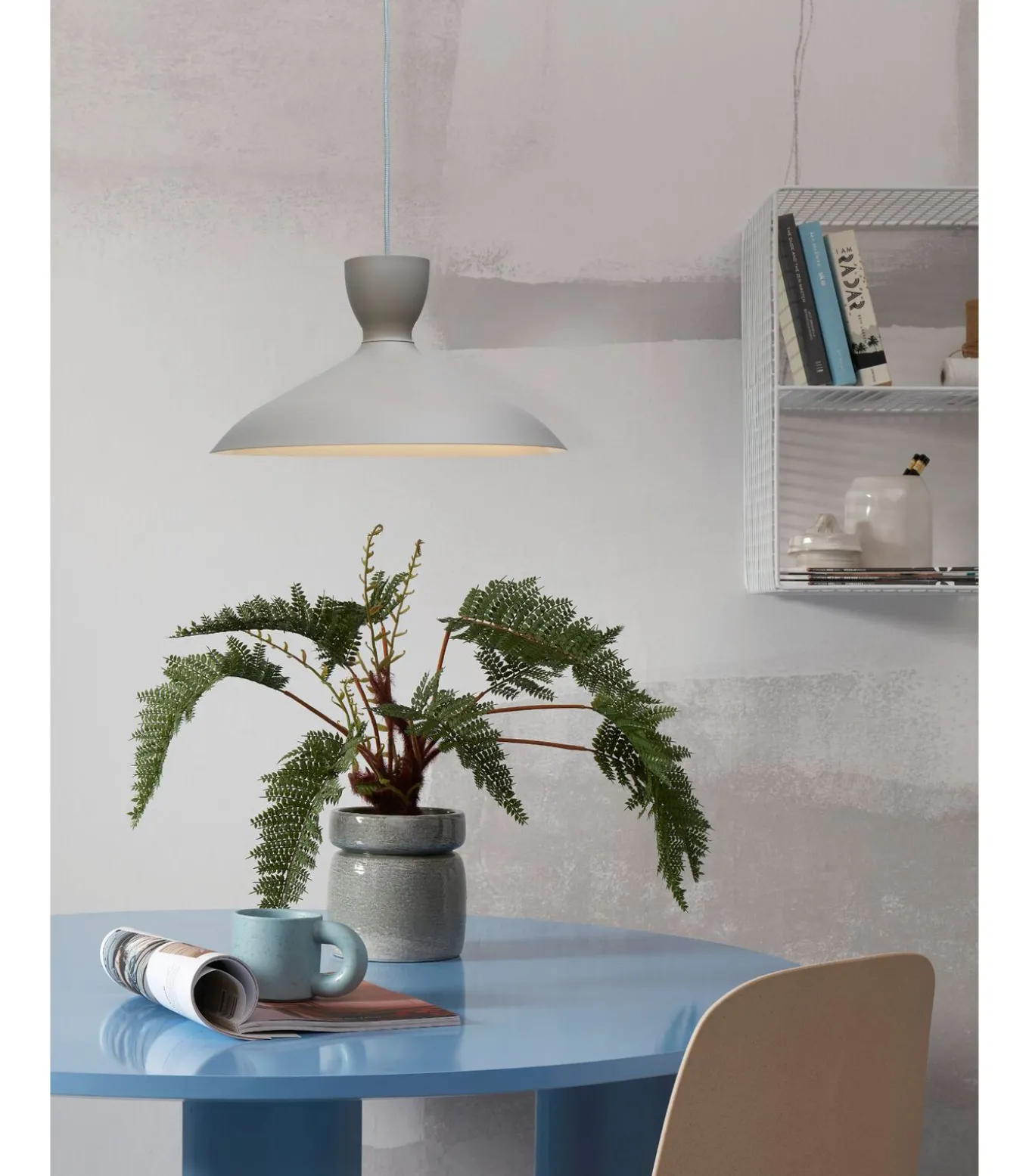 Hanglamp Hanover - Grijs - 40x40x22cm