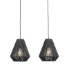 Hanglamp Ibiza Diamond 2-Lichts 80x33x150 cm