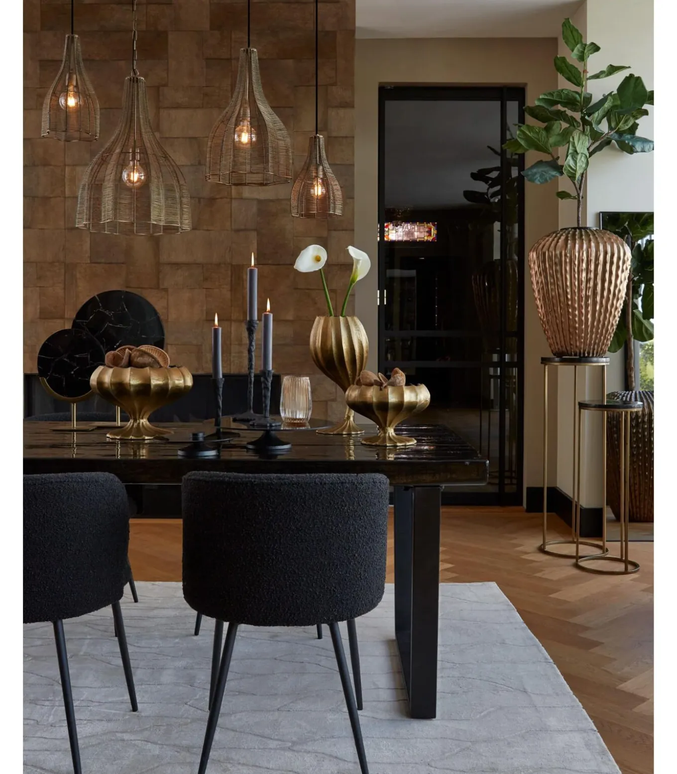 Hanglamp Mariama - Brons - Ø35cm