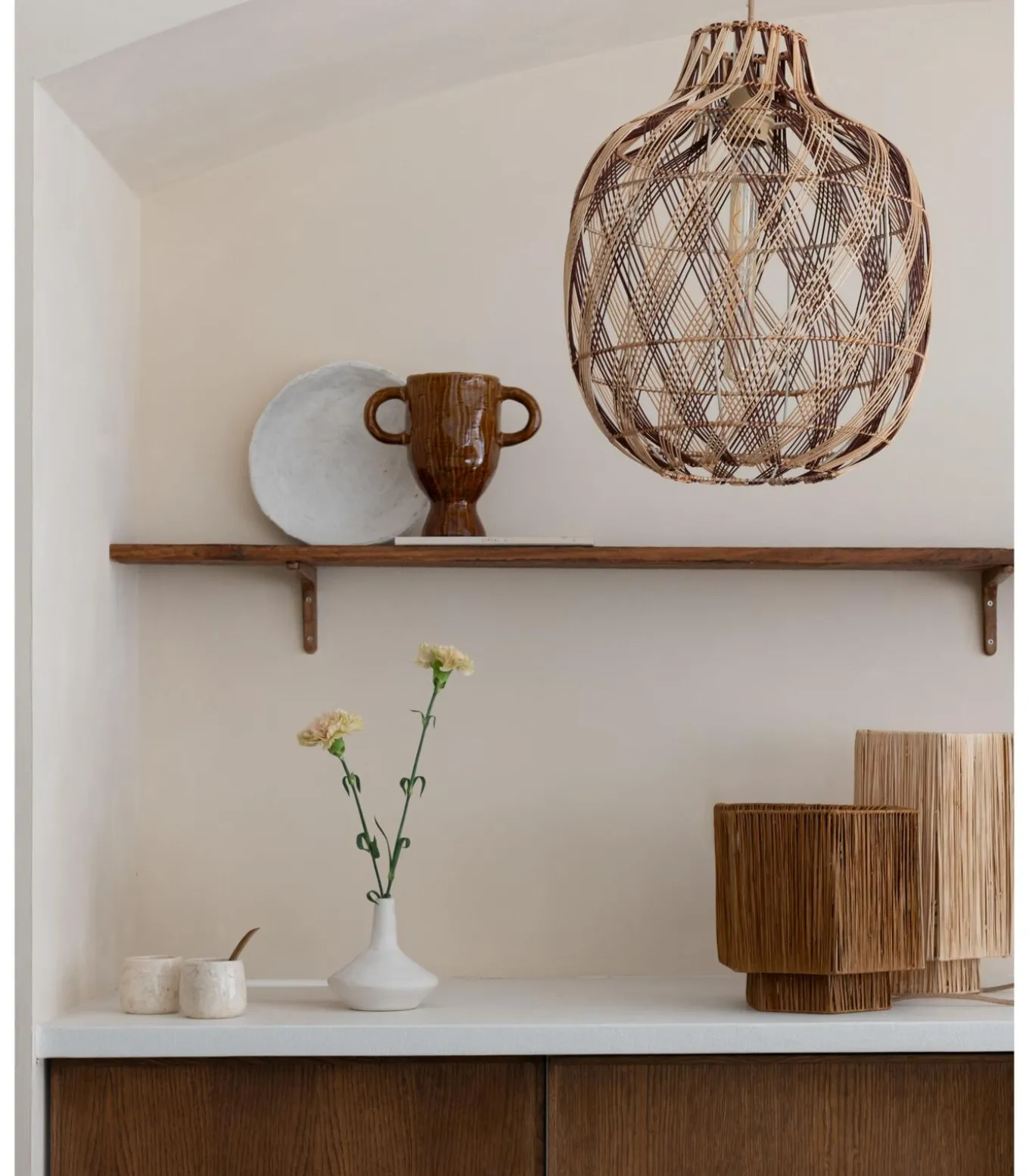 Hanglamp Mendoza - Naturel - Ø40cm