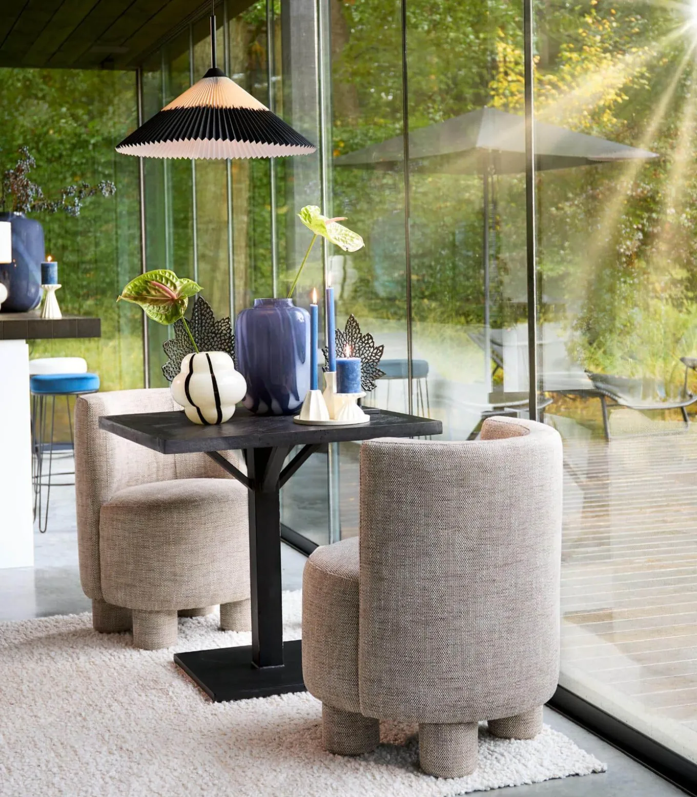 Hanglamp Pleated - Naturel - Ø60cm