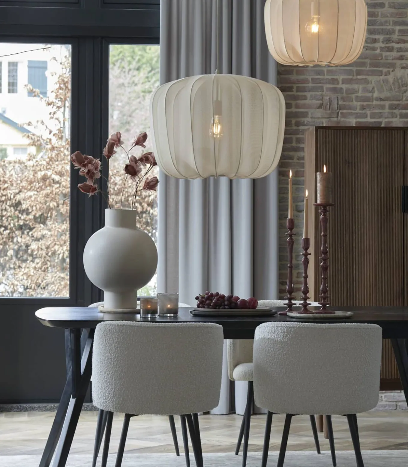 Hanglamp Plumeria - Zand - Set Ø50+Ø60cm