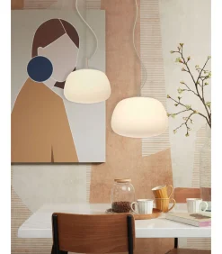 Hanglamp Sapporo - Wit - 25x25x24cm