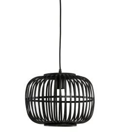 Hanglamp Sassa - Bamboe/Zwart - Ø34cm