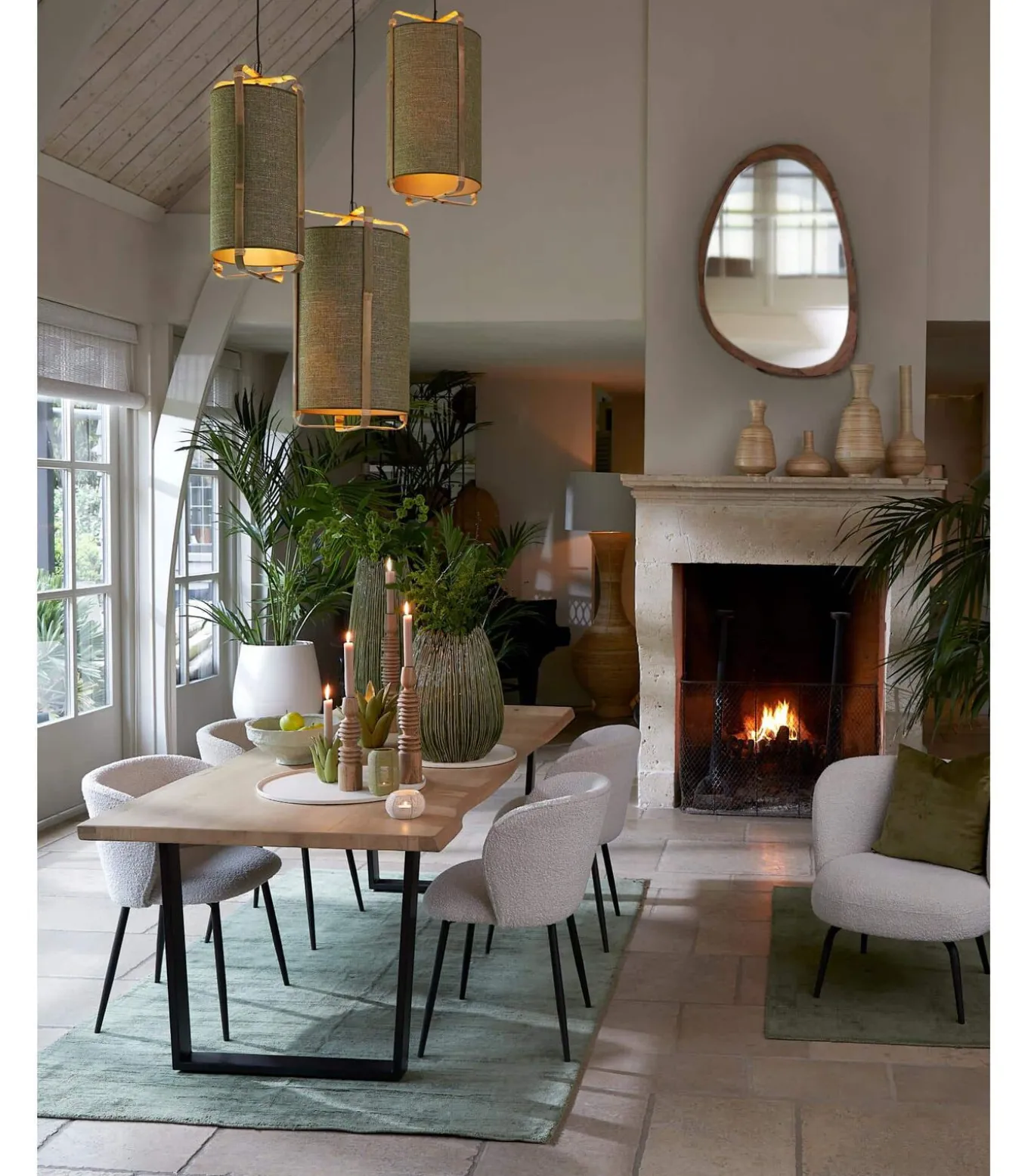 Hanglamp Sendai - Groen - Ø42cm