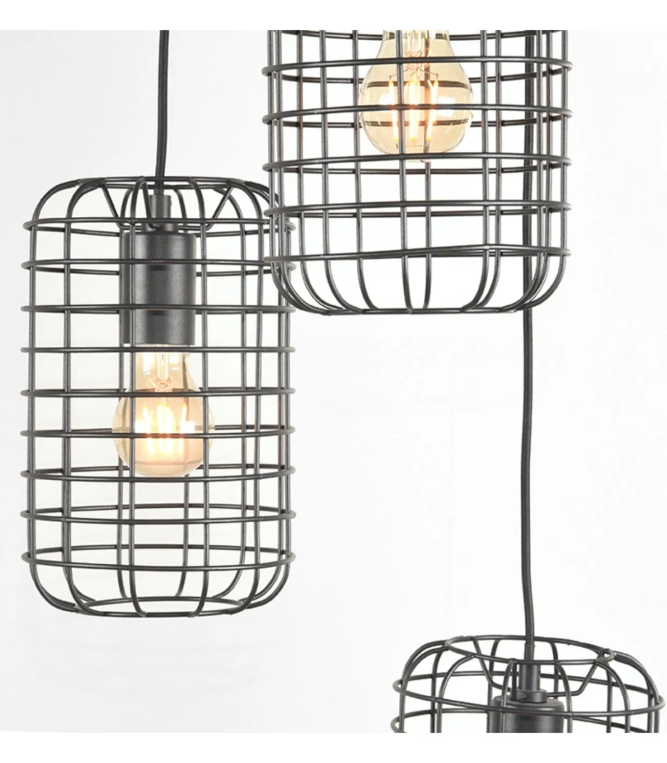 Hanglamp Solido 3-Lichts 32x32x127 cm