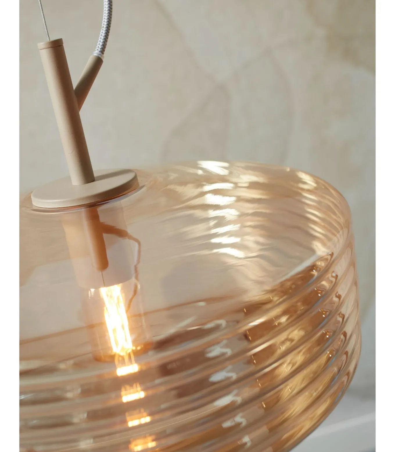 Hanglamp Verona - Bruin - Ø35cm