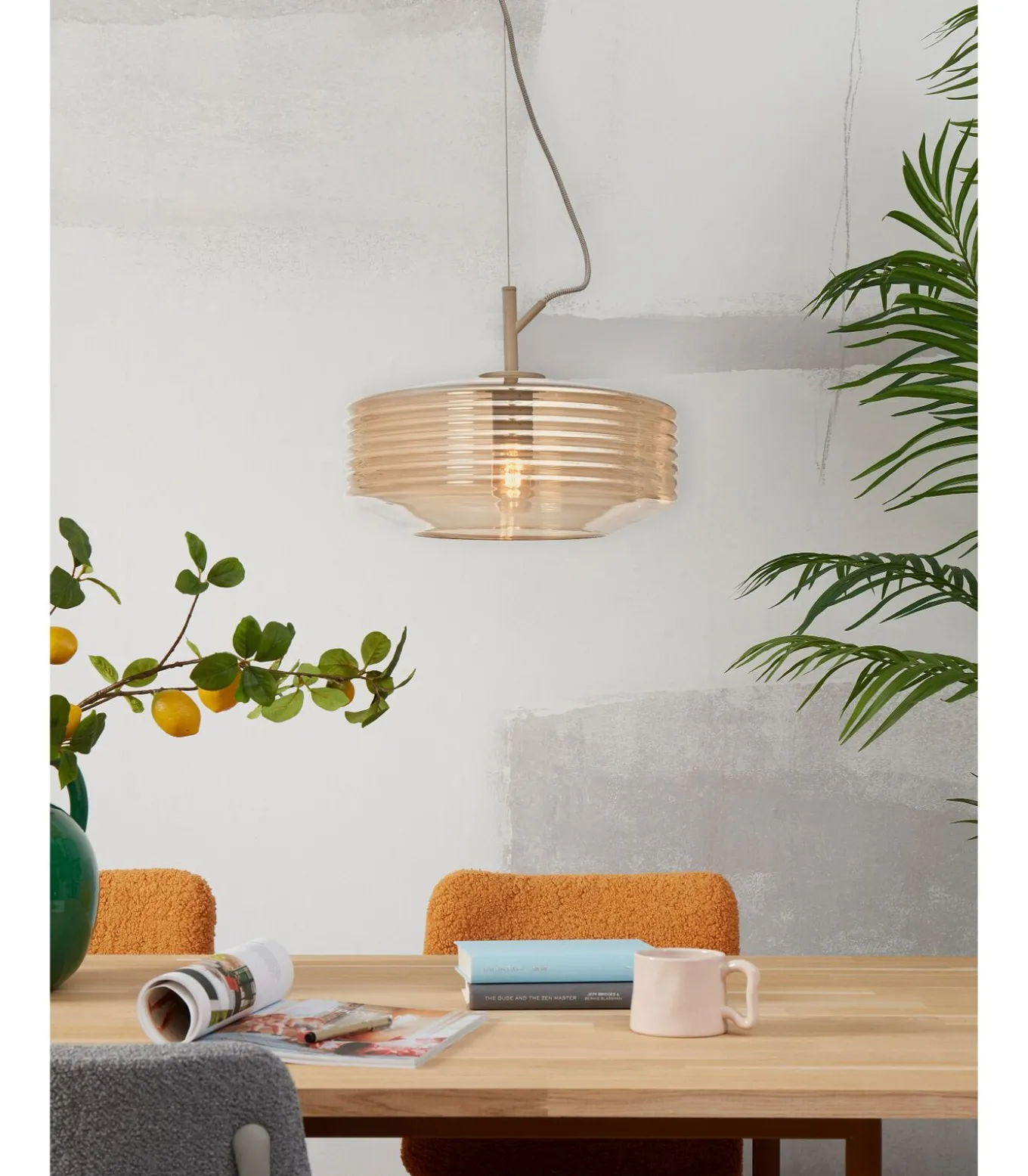 Hanglamp Verona - Bruin - Ø35cm