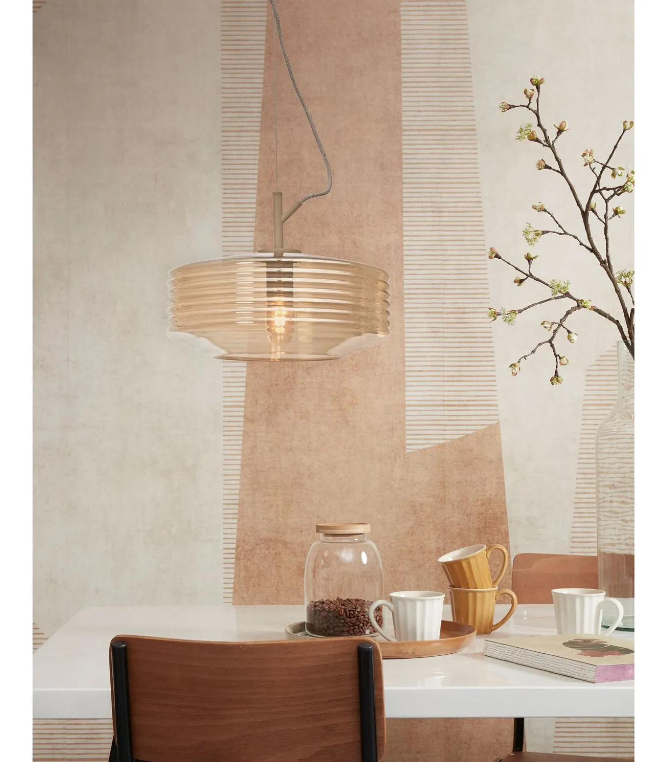 Hanglamp Verona - Bruin - Ø35cm