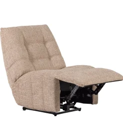 Hein Relaxfauteuil Elektrisch - Geweven Stof - Naturel Melange