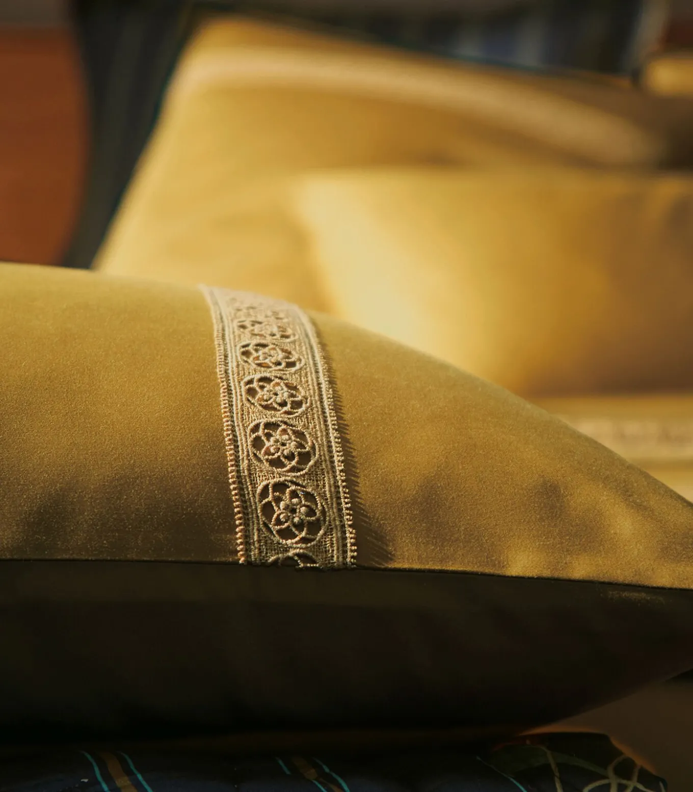 HERITAGE Ambre - Kussensloop Satijn katoen