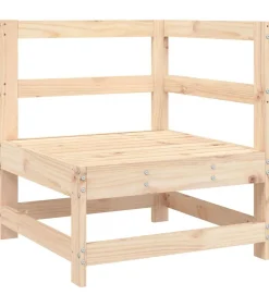 Hoekbank met kussens massief grenenhout