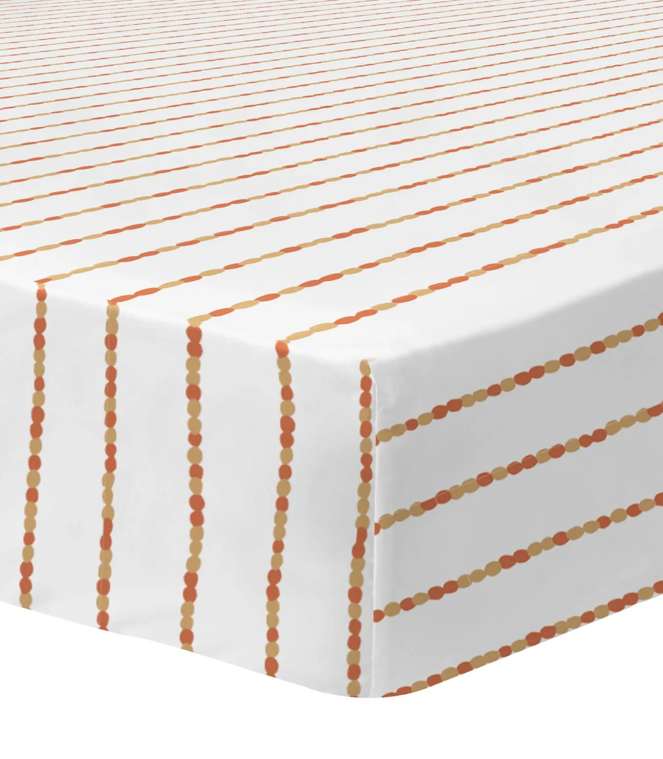 Hoeslaken 100% katoen, DECO VEGETALE