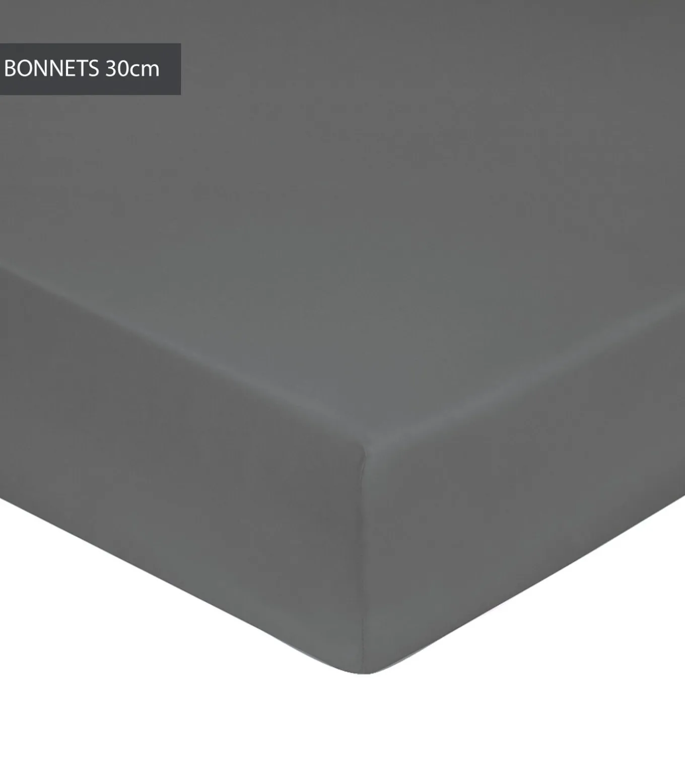 Hoeslaken ardoise - Satijn katoen