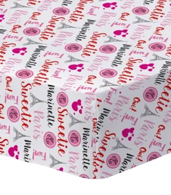 Hoeslaken bedrukt 100% katoen, HEROINE