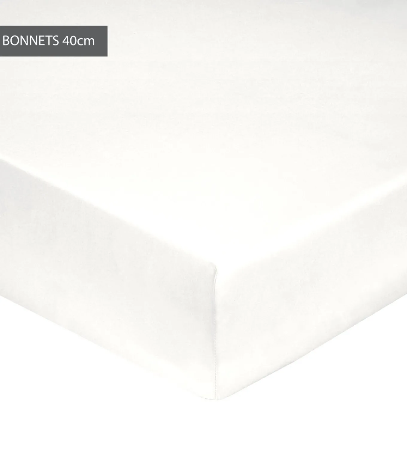 Hoeslaken blanc - Satijn katoen