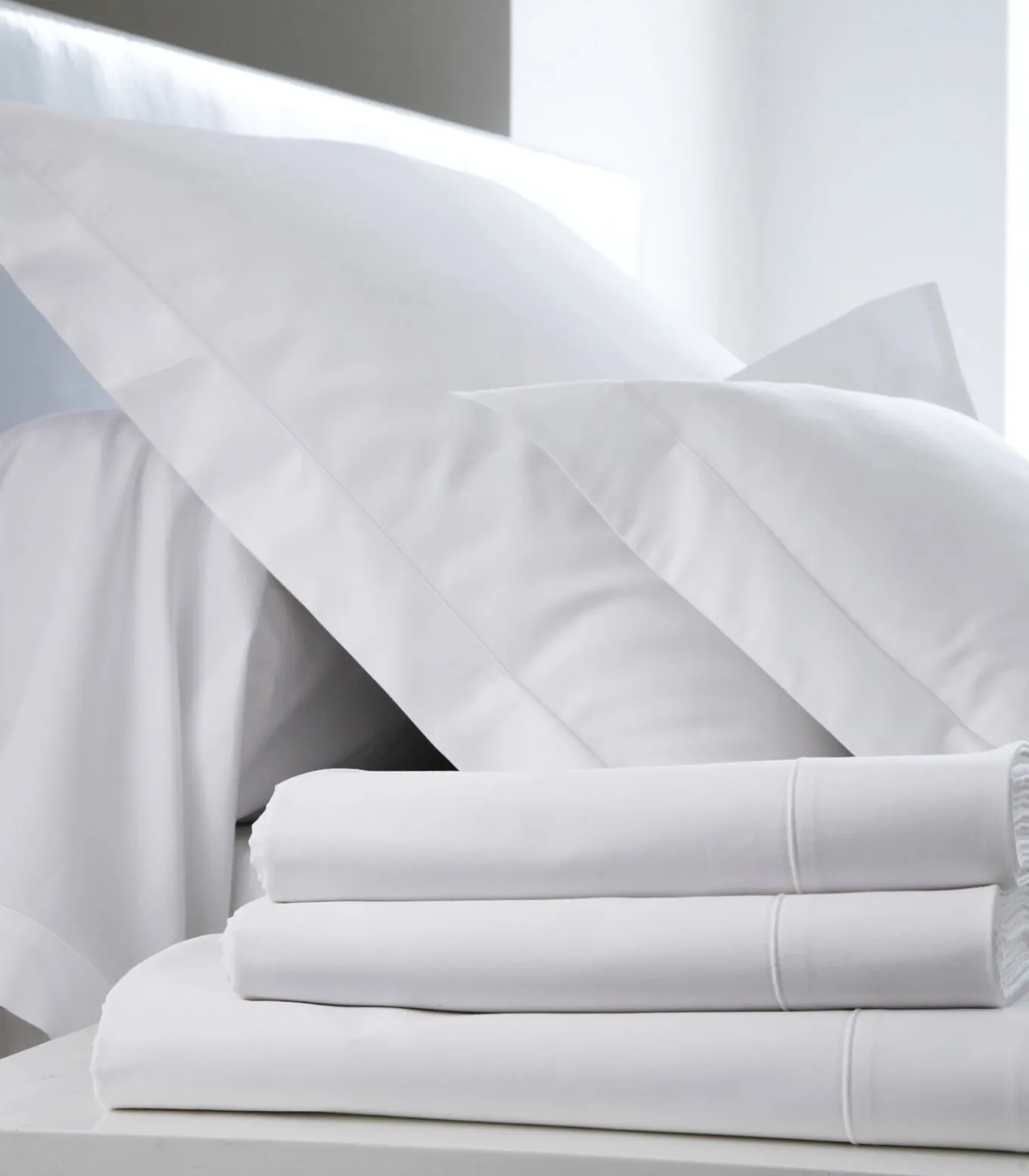 Hoeslaken blanc - Satijn katoen