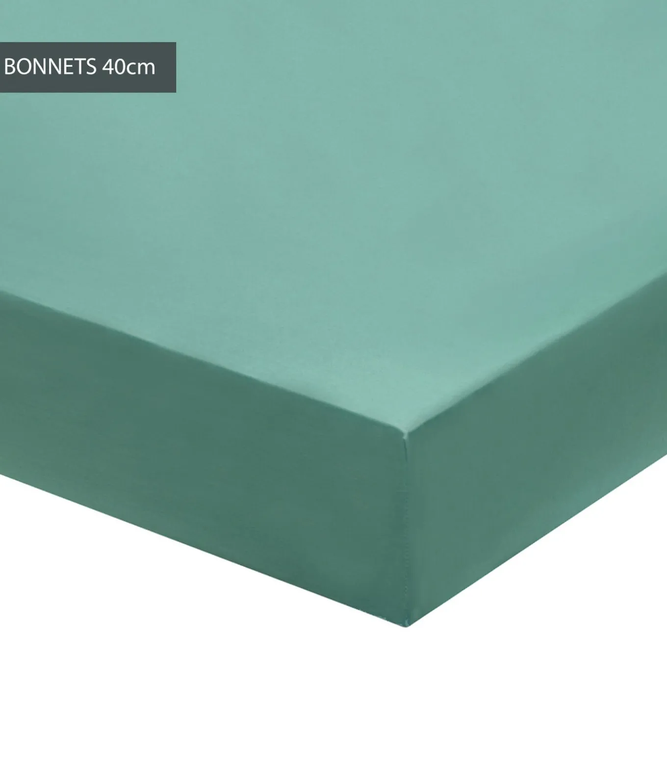 Hoeslaken Bleu canard - Perkaal Katoen