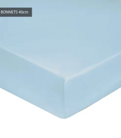 Hoeslaken bleu ciel - Perkaal Katoen