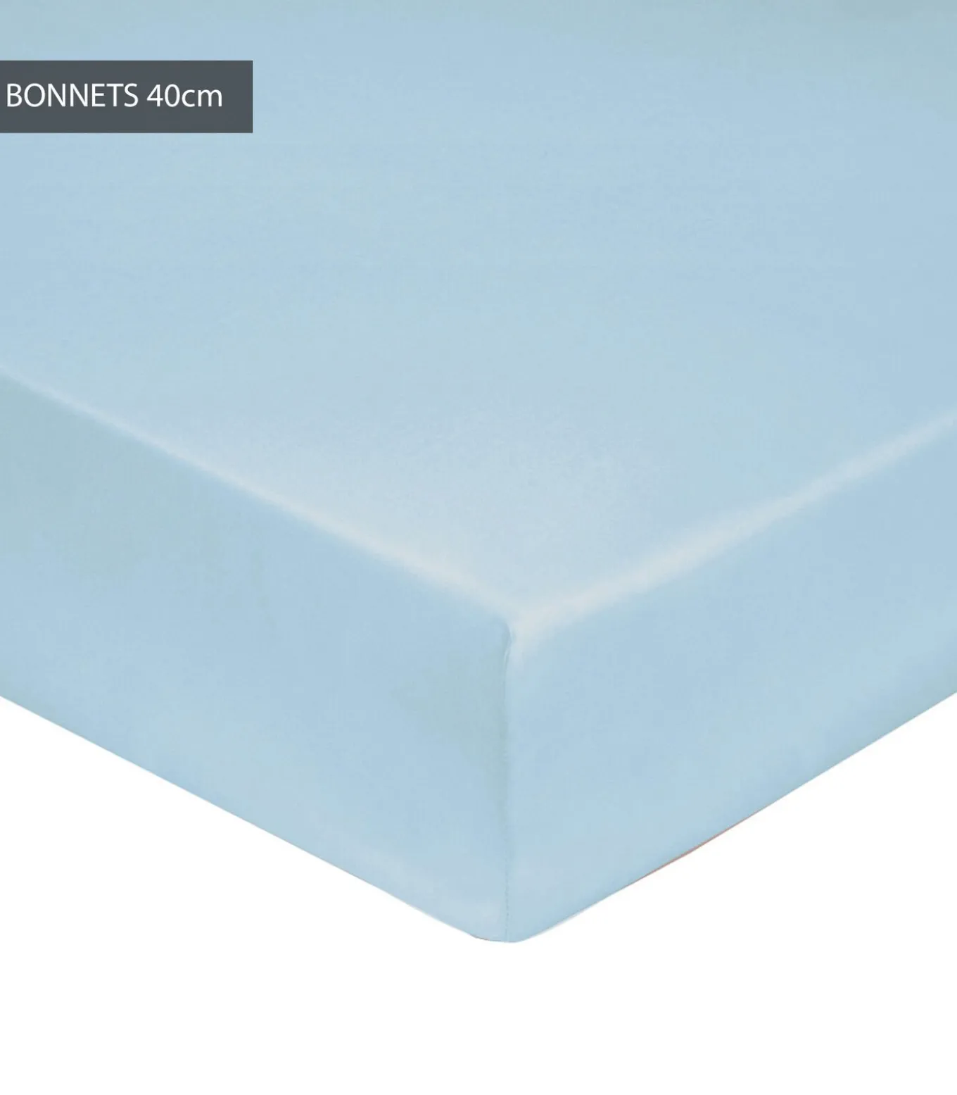 Hoeslaken bleu ciel - Perkaal Katoen