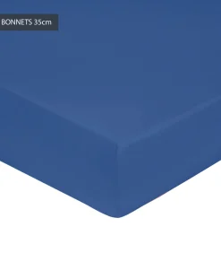 Hoeslaken Bleu royal - Perkaal Katoen