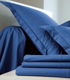 Hoeslaken Bleu royal - Perkaal Katoen
