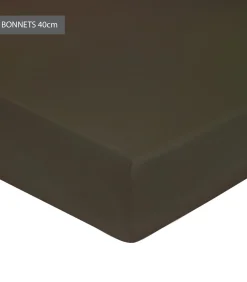 Hoeslaken ébène - Satijn katoen