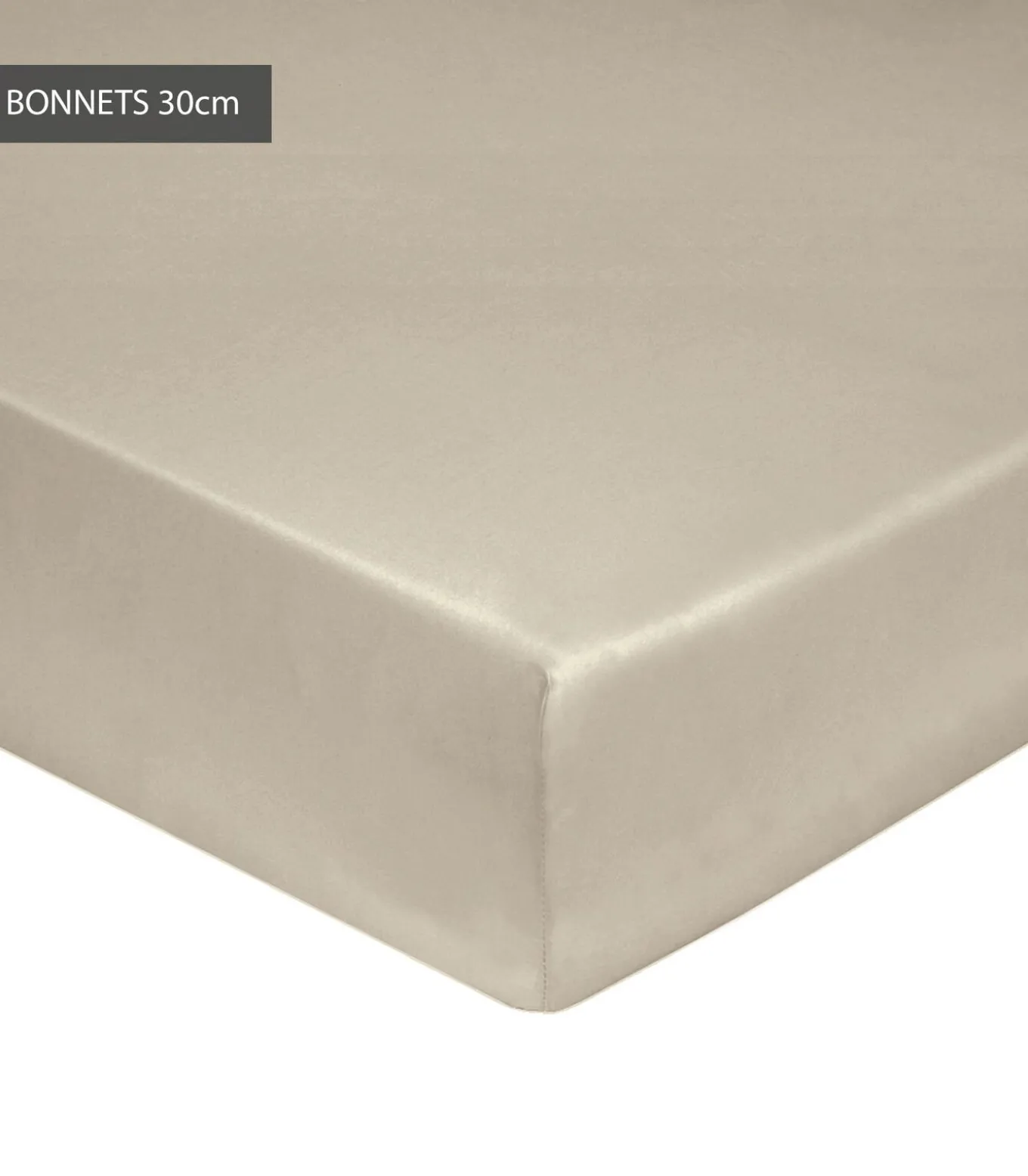 Hoeslaken chanvre - Satijn katoen