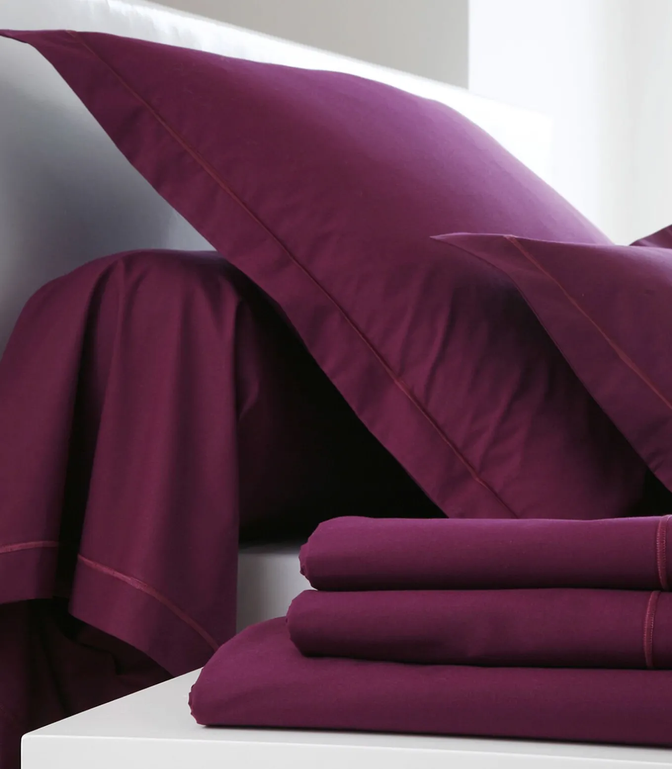 Hoeslaken cyclamen - Perkaal Katoen