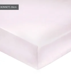 Hoeslaken guimauve - Satijn katoen