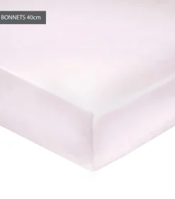 Hoeslaken guimauve - Satijn katoen