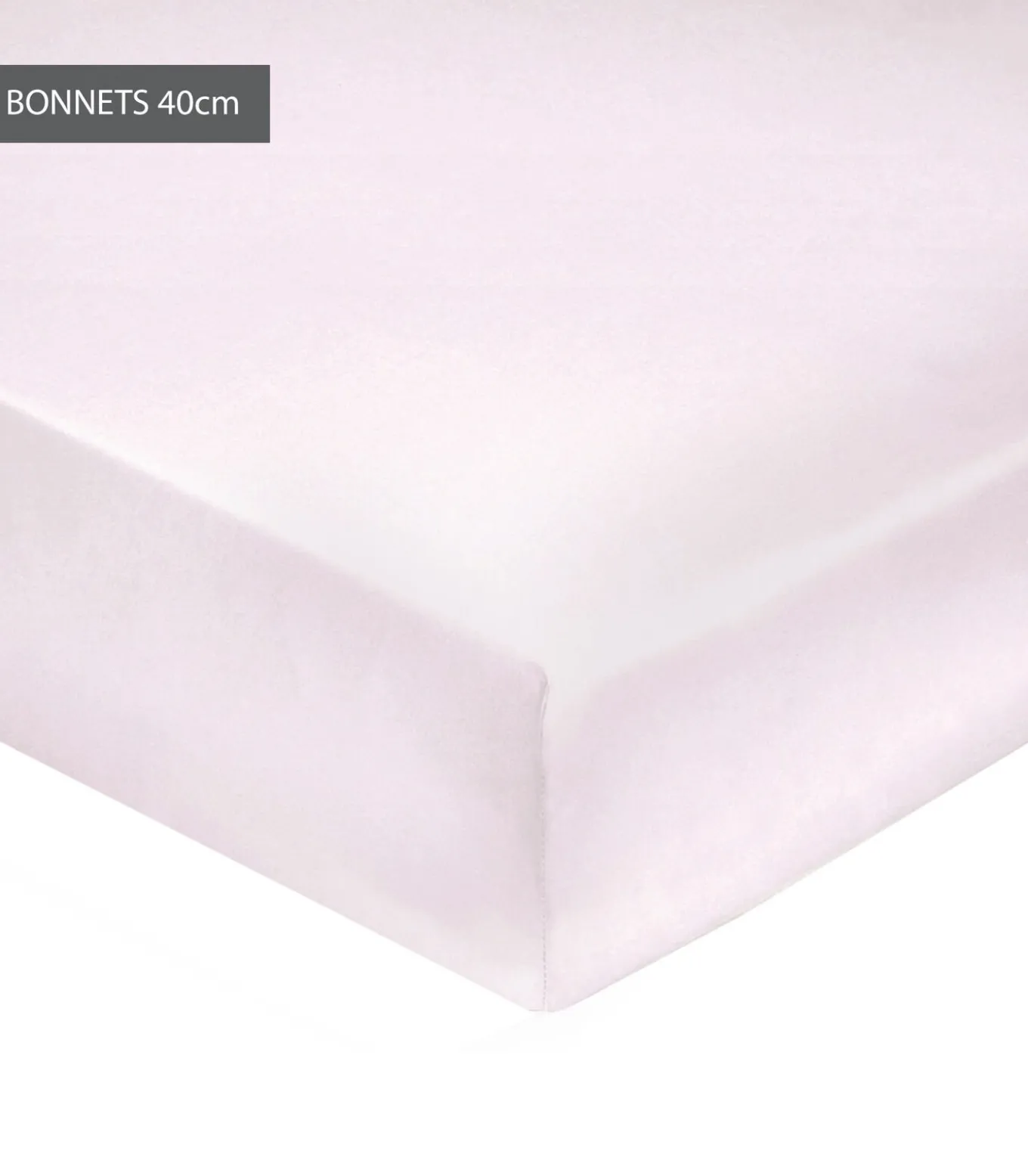 Hoeslaken guimauve - Satijn katoen